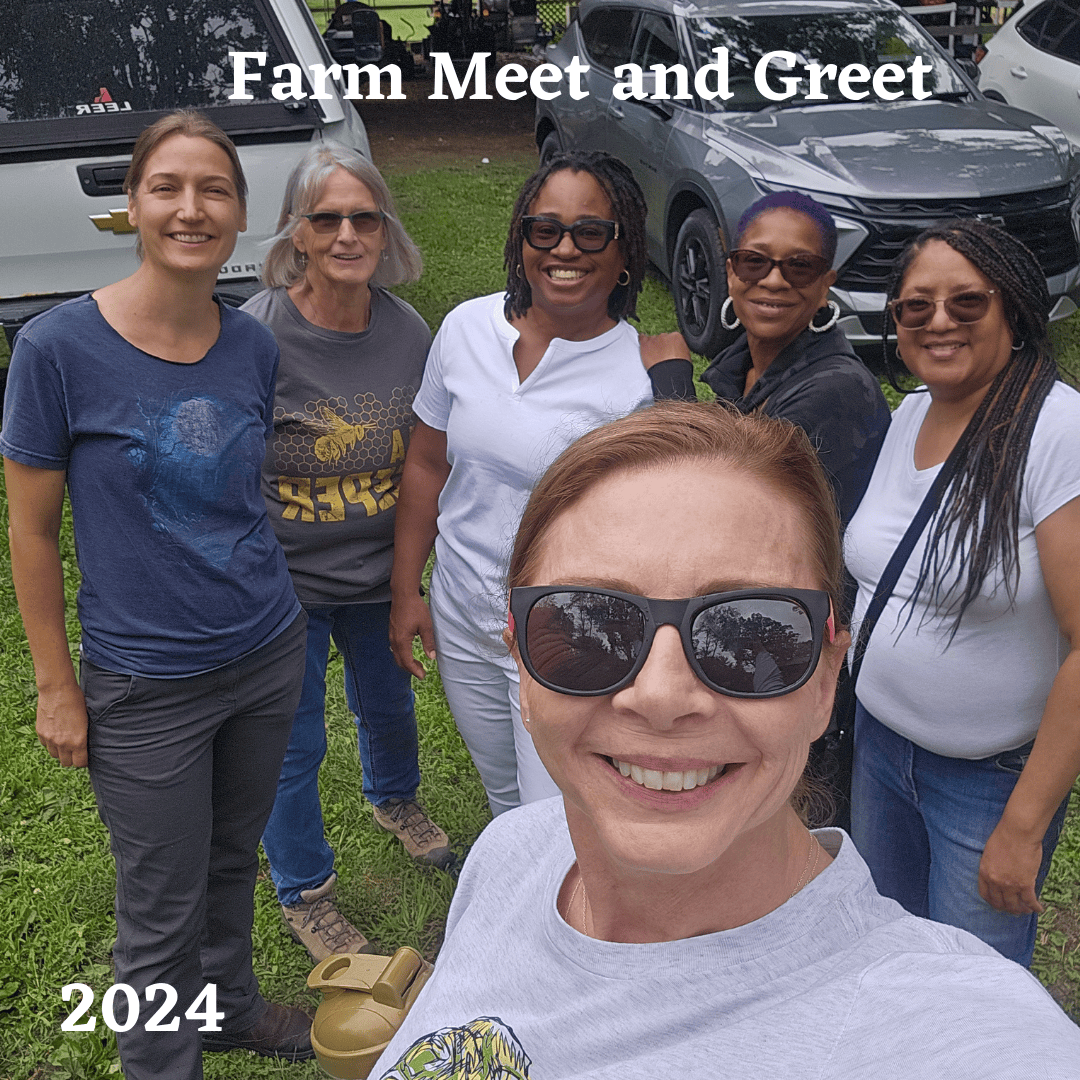 Local women visiting the farm